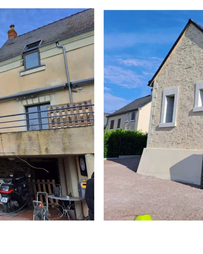 Réalisation d'un enduit par EURL MASSÉ PASCAL à Brissac-Loire-Aubance