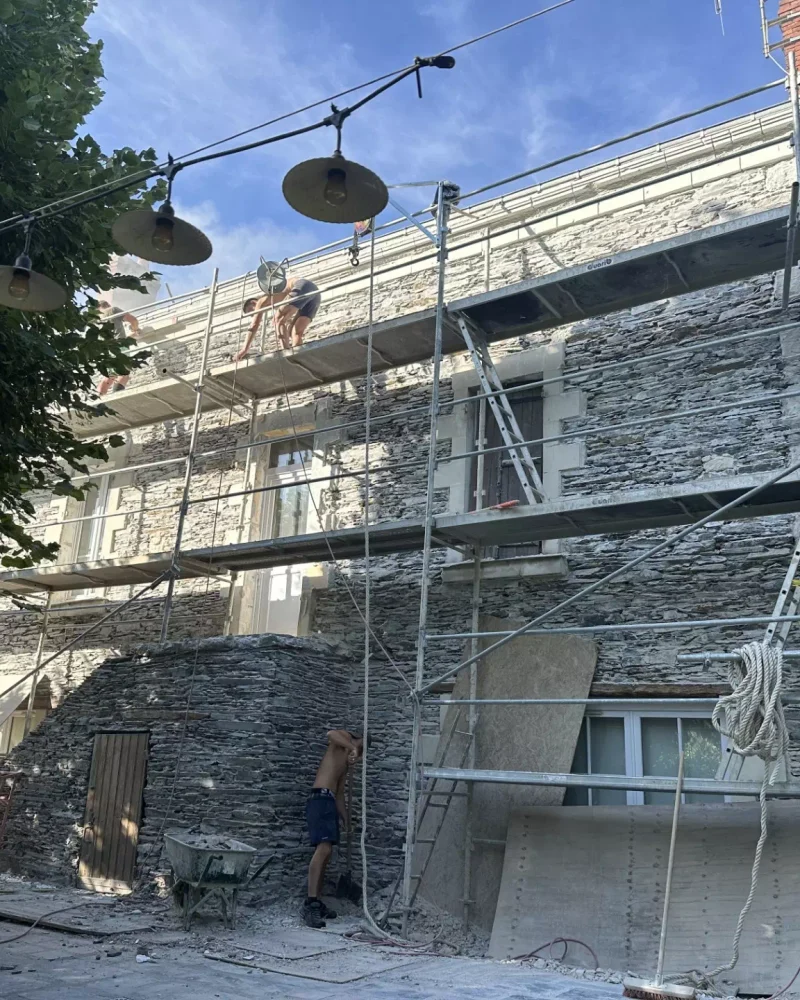 Réalisation d'un enduit par EURL MASSÉ PASCAL à Brissac-Loire-Aubance